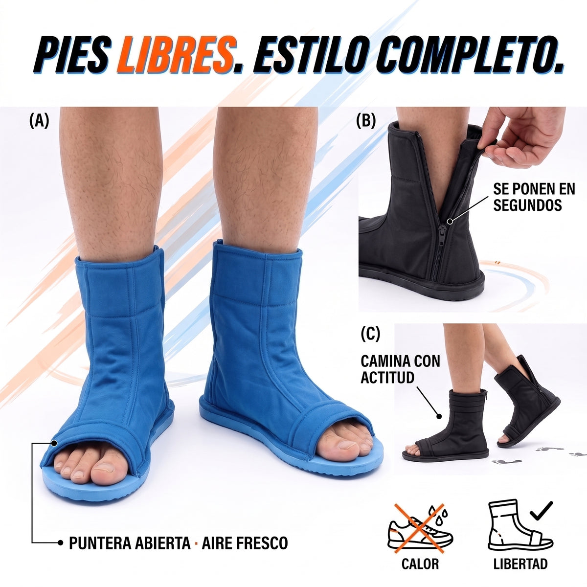 Botas japonesas estilo ninja